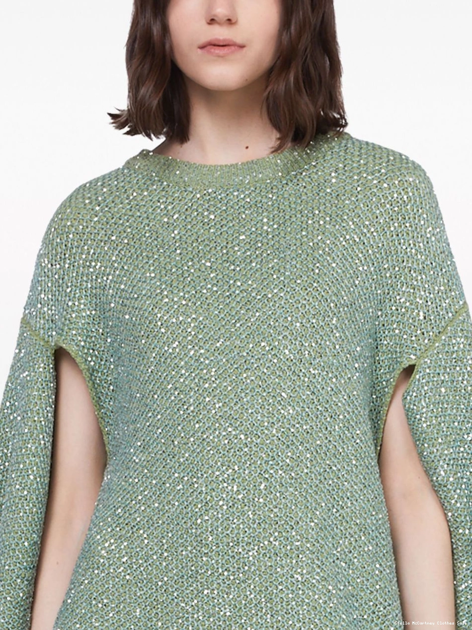 Affordable jumper minidress Women Stella McCartney cape sequin-embellished 0401